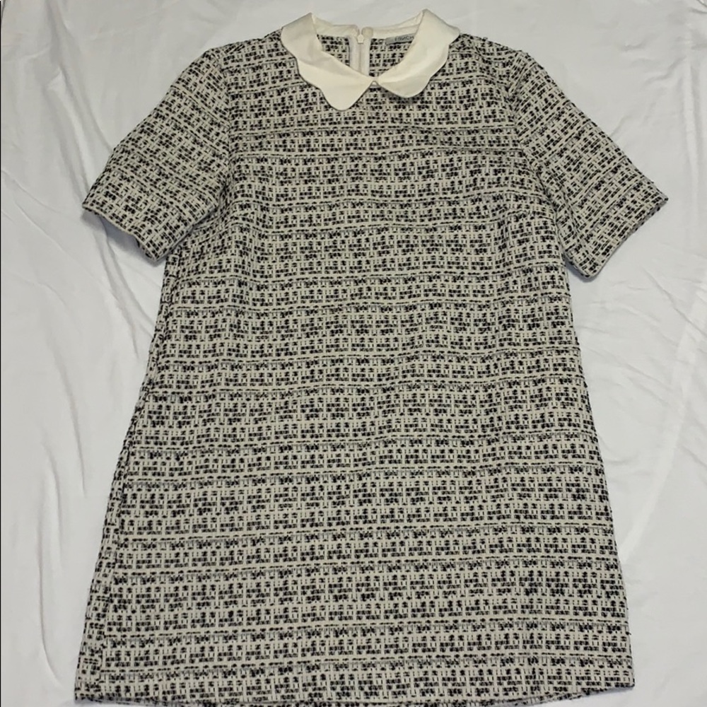 FRNCH Mini Dress with Collar and Pockets